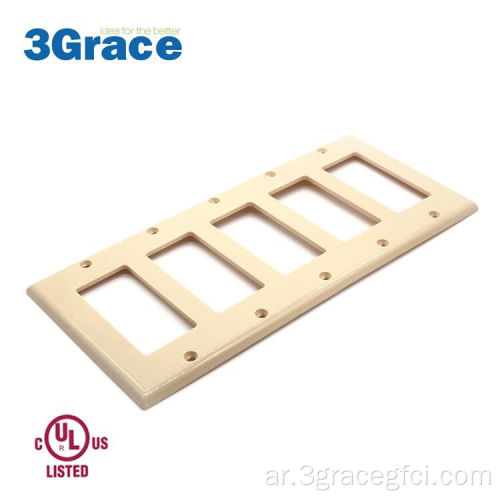 5 Gang GFCI Decora Wall Plate